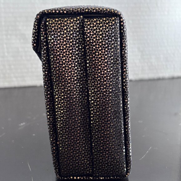 Nordstrom Jewelry Travel Case Black Sparkle, Compact Glamorous Jewelry Storage - Picture 13 of 14